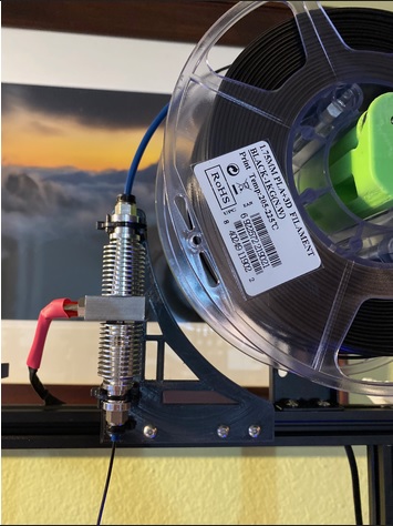 A printable, gantry vertical heating unit mount for an IFD-175R.